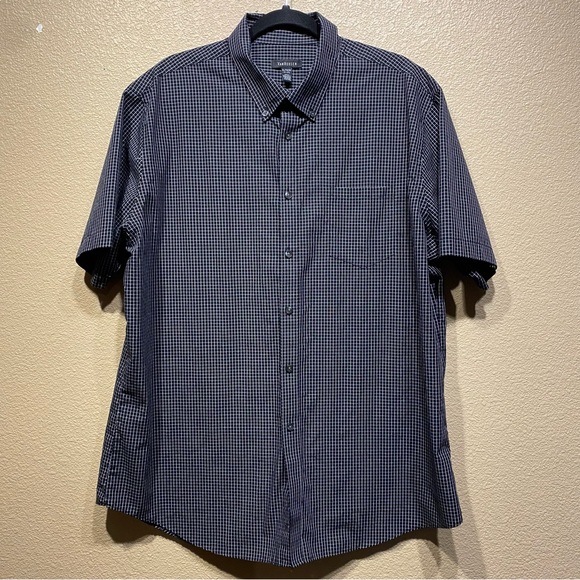 Van Heusen Men’s XLT Button Up Short Sleeve Shirt - Picture 1 of 3